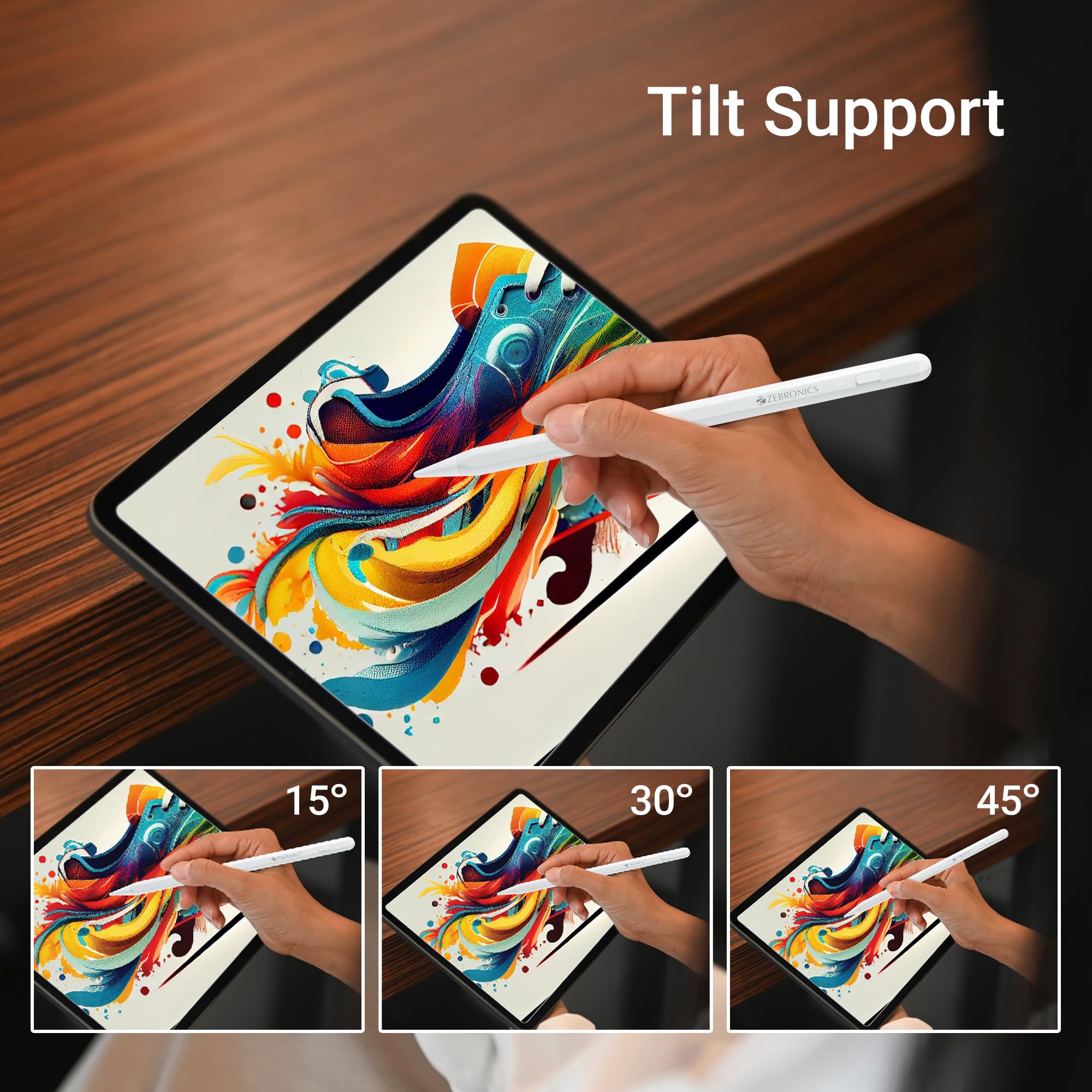 Amazon.in: Buy ZEBRONICS Pencil PRO Stylus for iPad, iPad mini