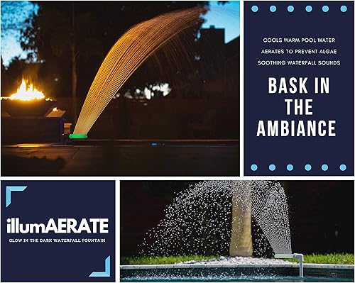 Miniatura 2 de Accesorios de piscina para fuente de piscina  Cascadas de agua fría y cálida para piscina, rociador airea para agua fresca de piscina, se adapta a