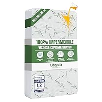 Utopia Bedding Coprimaterasso Matrimoniale Impermeabile 160 x 200 x 30 cm, Certificato OEKO-TEX, Proteggi Materasso, Traspirante, Lavabile, Stile Montato Tutto Intorno Elastico
