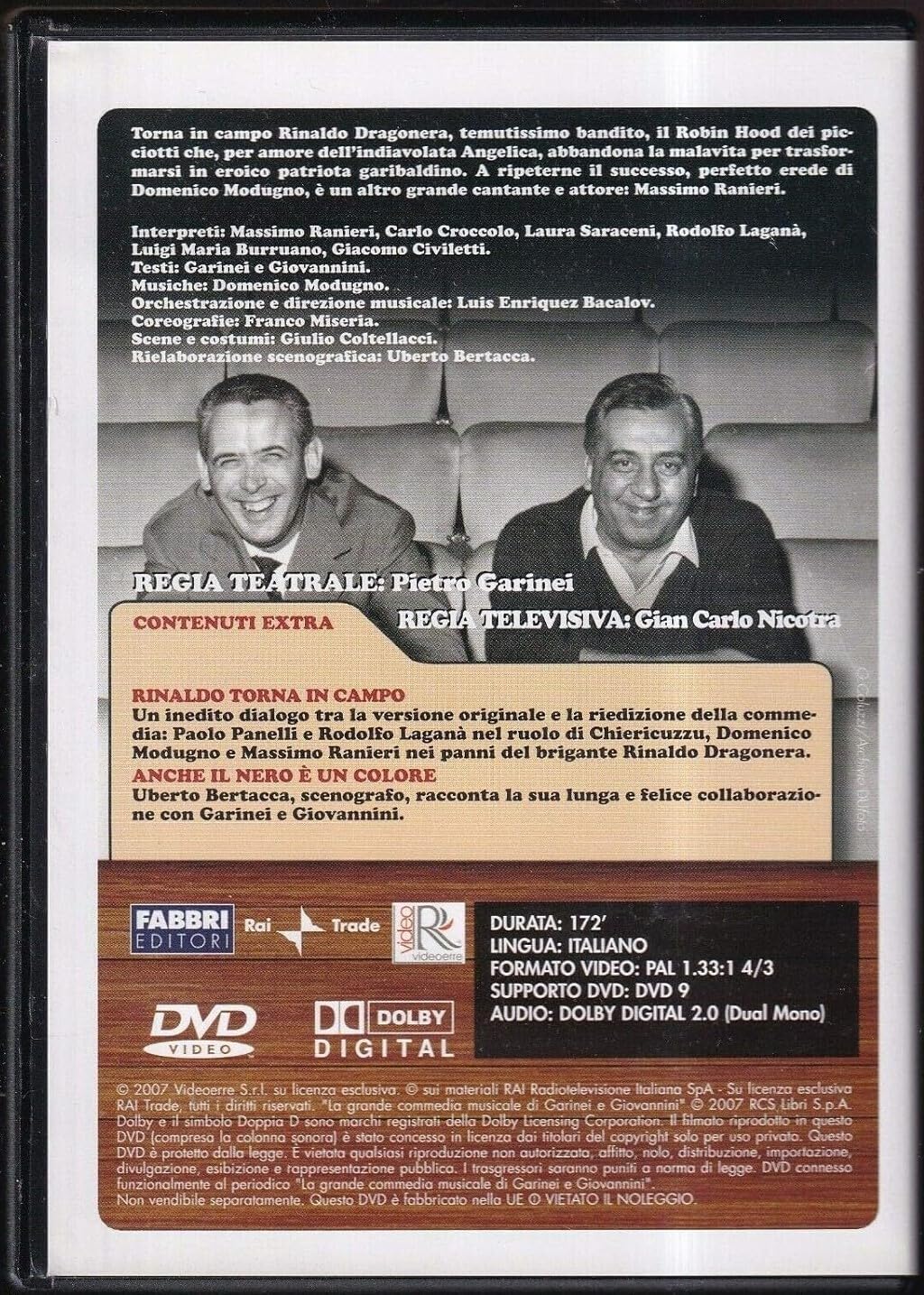 TeknoFilm - DVD - La grande commedia musicale Garinei & Giovannini - RINALDO IN CAMPO di Gian Carlo Nicotra (1989) - FABBRI EDITORI