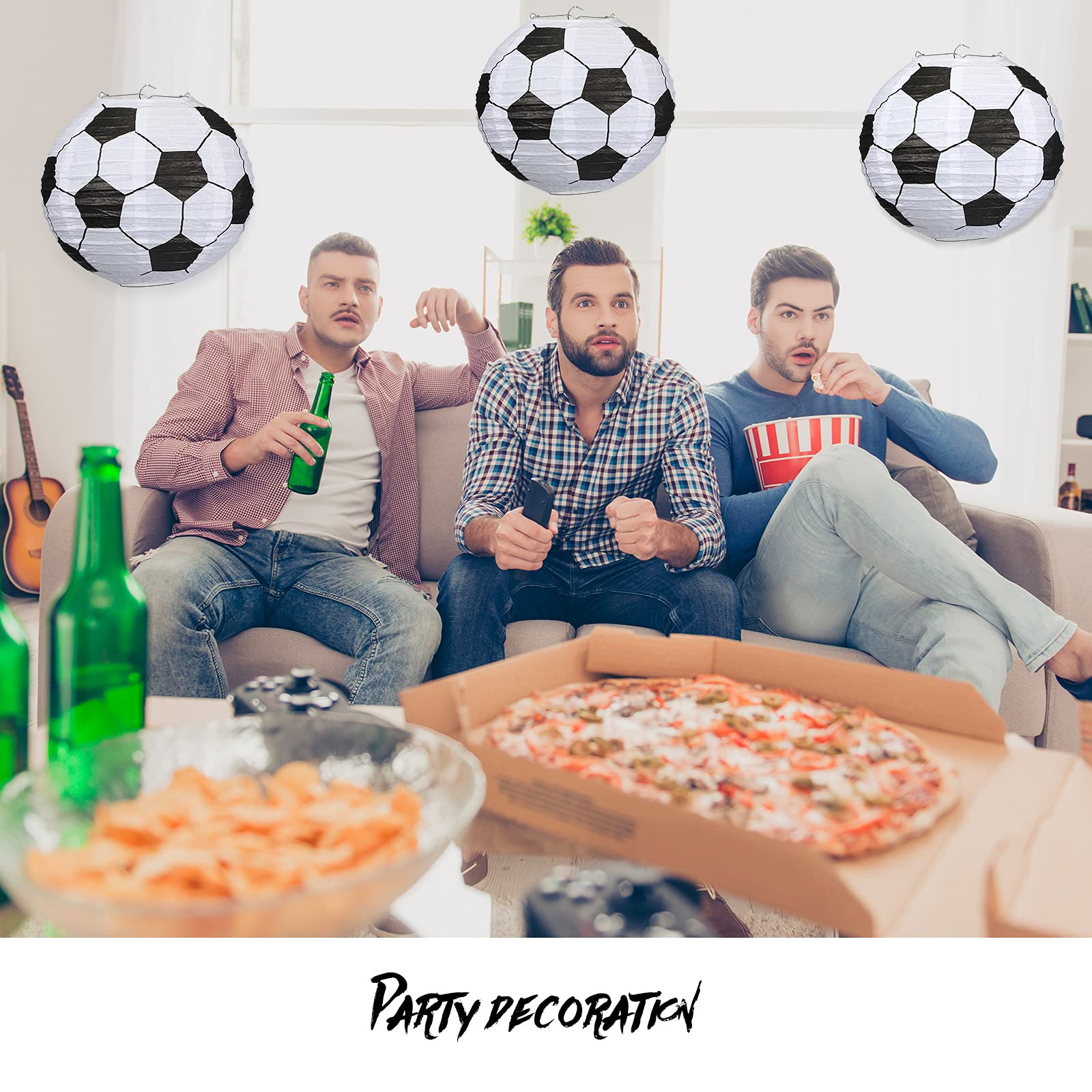 9 sztuk 25 cm papierowe lampiony do piłki nożnej, piłka sportowa, papierowa latarnia, piłka nożna, papierowa latarnia dla dzieci, urodziny, przyjęcie, sport, bar, piłka nożna, gra, impreza, upominek