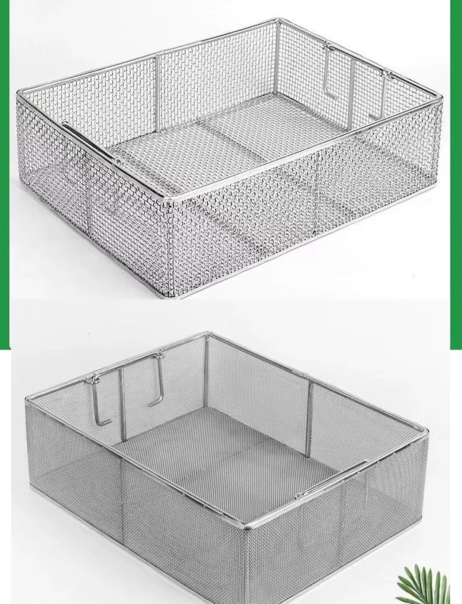 Cesta de malla de alambre de acero inoxidable, filtración y lavado industrial, filtro de malla fina para tamizado de laboratorio y limpieza de piezas, construcción duradera
