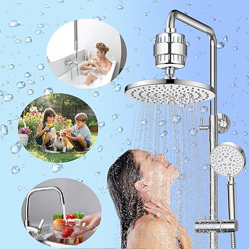 Miniatura 6 de ALTHARA - Filtro revitalizante de ducha de alto rendimiento, reduce la picazón en la piel, la caspa, el eccema y mejora drásticamente la condición