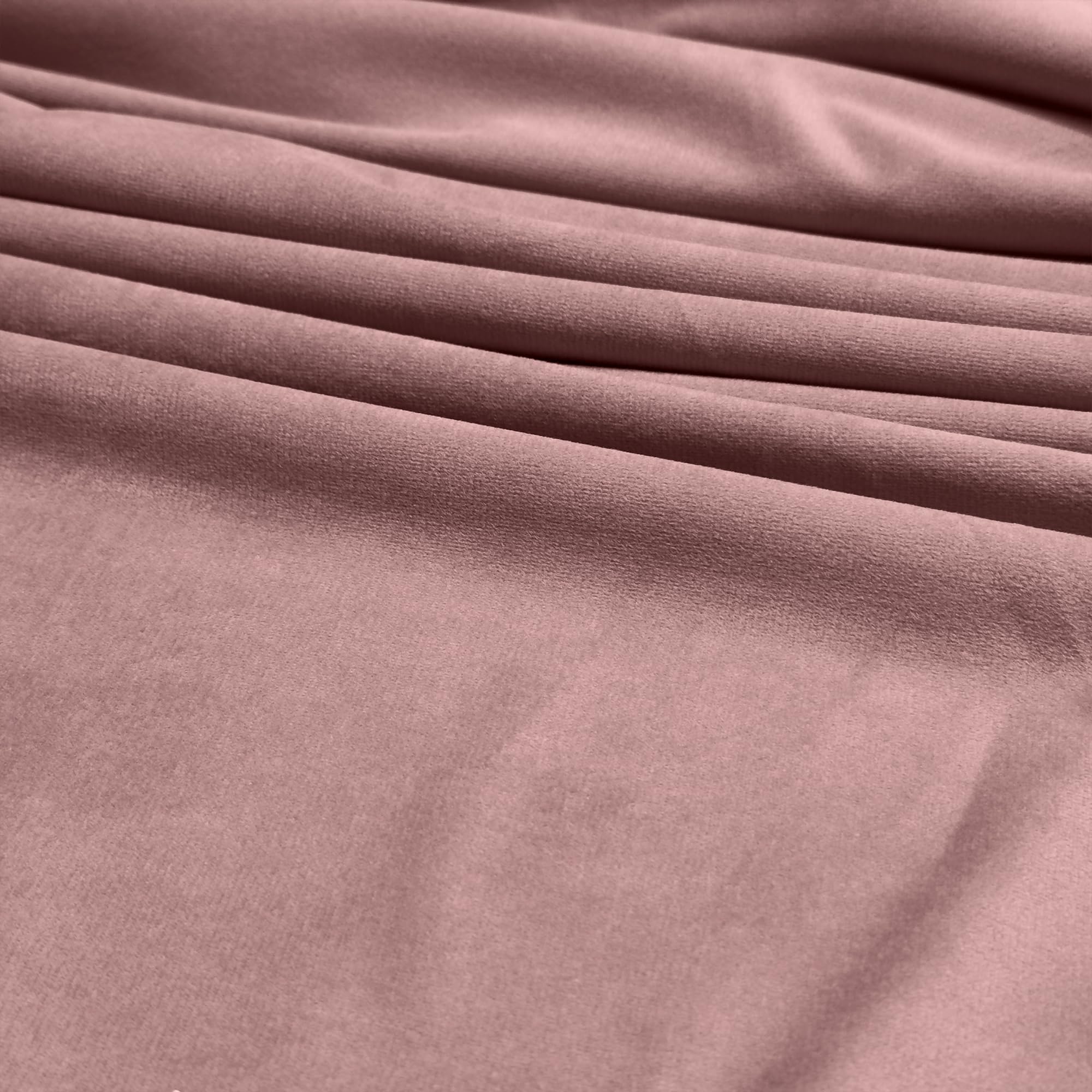 Luxury Velvet Upholstery Fabric – Soft Sheen 100% Polyester, 225 GSM Knitted Backed – English Rose – 1 Metre (100cm x 148cm) — image 1