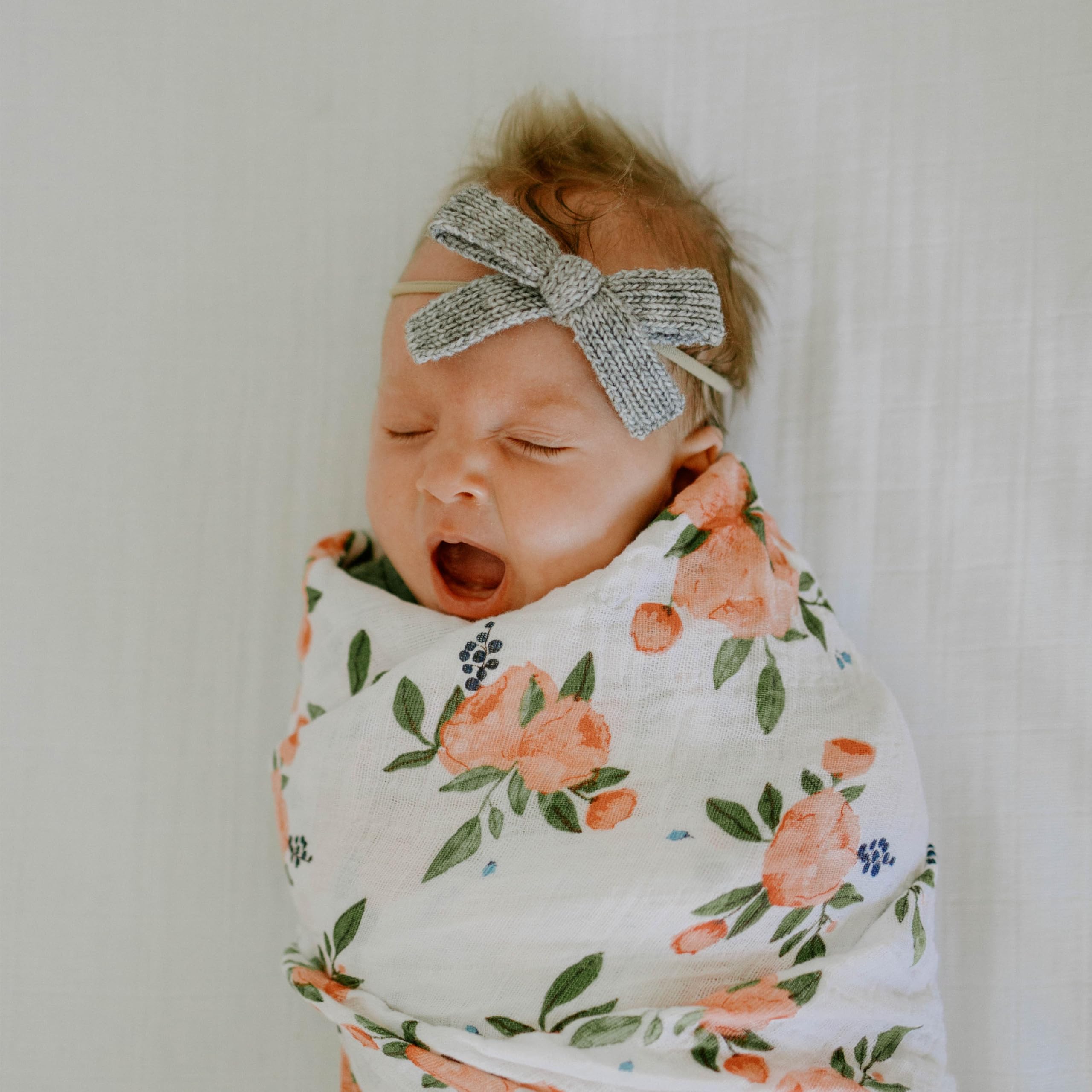 Little Unicorn | Cotton Muslin Swaddle 3 Pack - 3 x mantas de muselina de algodón (Watercolor Roses Set)