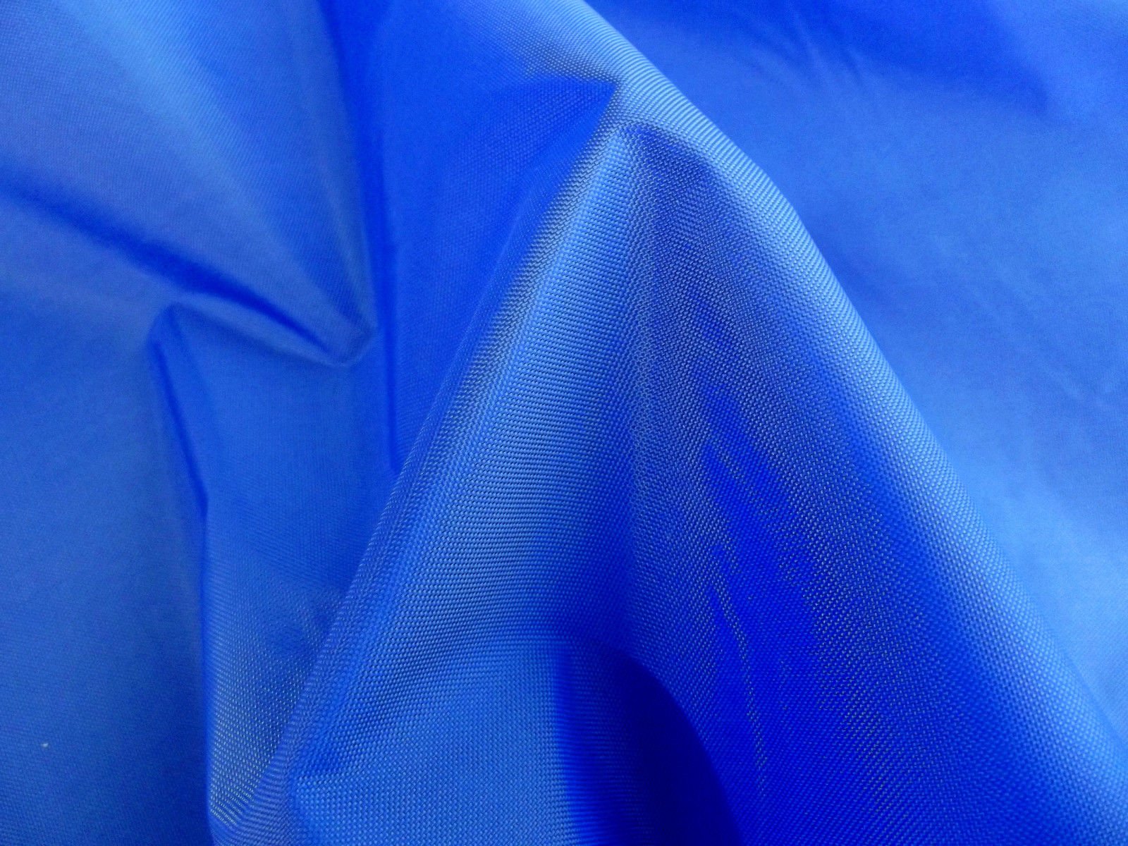 Crs Fur Fabrics Blue Waterproof 4Oz Nylon Fabric Material Pu Coated - Royal, 1Mtr - 150Cmx100cm