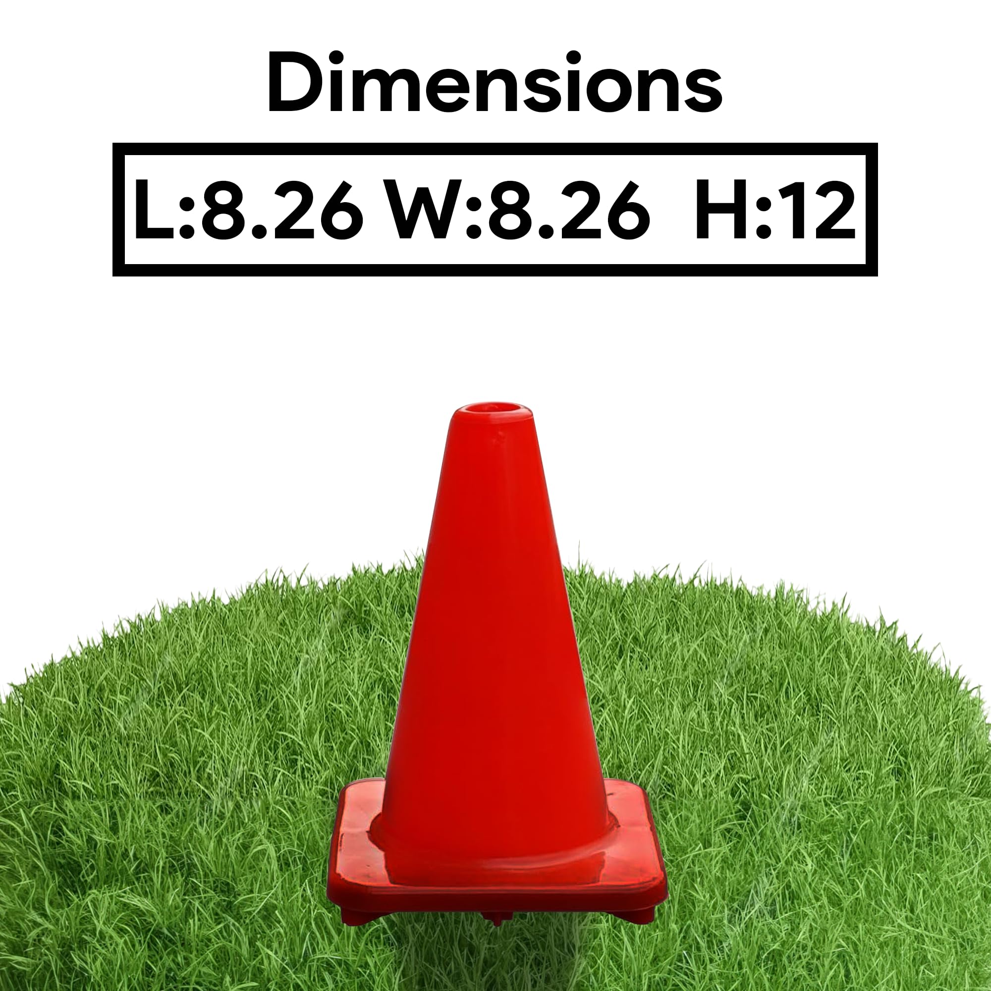 Lot De 5 Cônes D'entraînement Sportif – Base Ronde De 30 Cm, En Plastique Durable, Pour Football, Basket, Agilité, école Et Maison