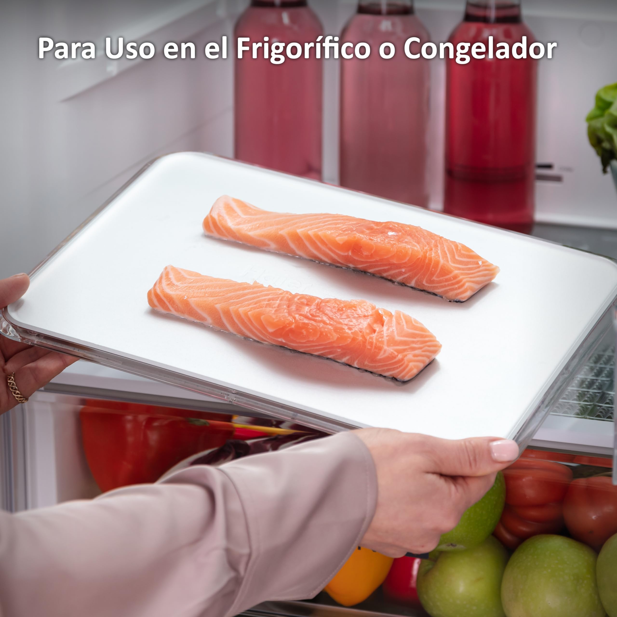 Haier Fresher Pad Bandeja de Aluminio para el congelador, acelera el congelamiento y el descongelamiento de Alimentos, conserva los Alimentos congelados Frescos y saludables
