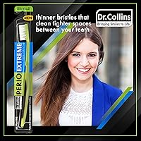 Vista 2 de Dr. Collins Perio Extreme - Cepillo de dientes (los colores varían) (paquete de 3)