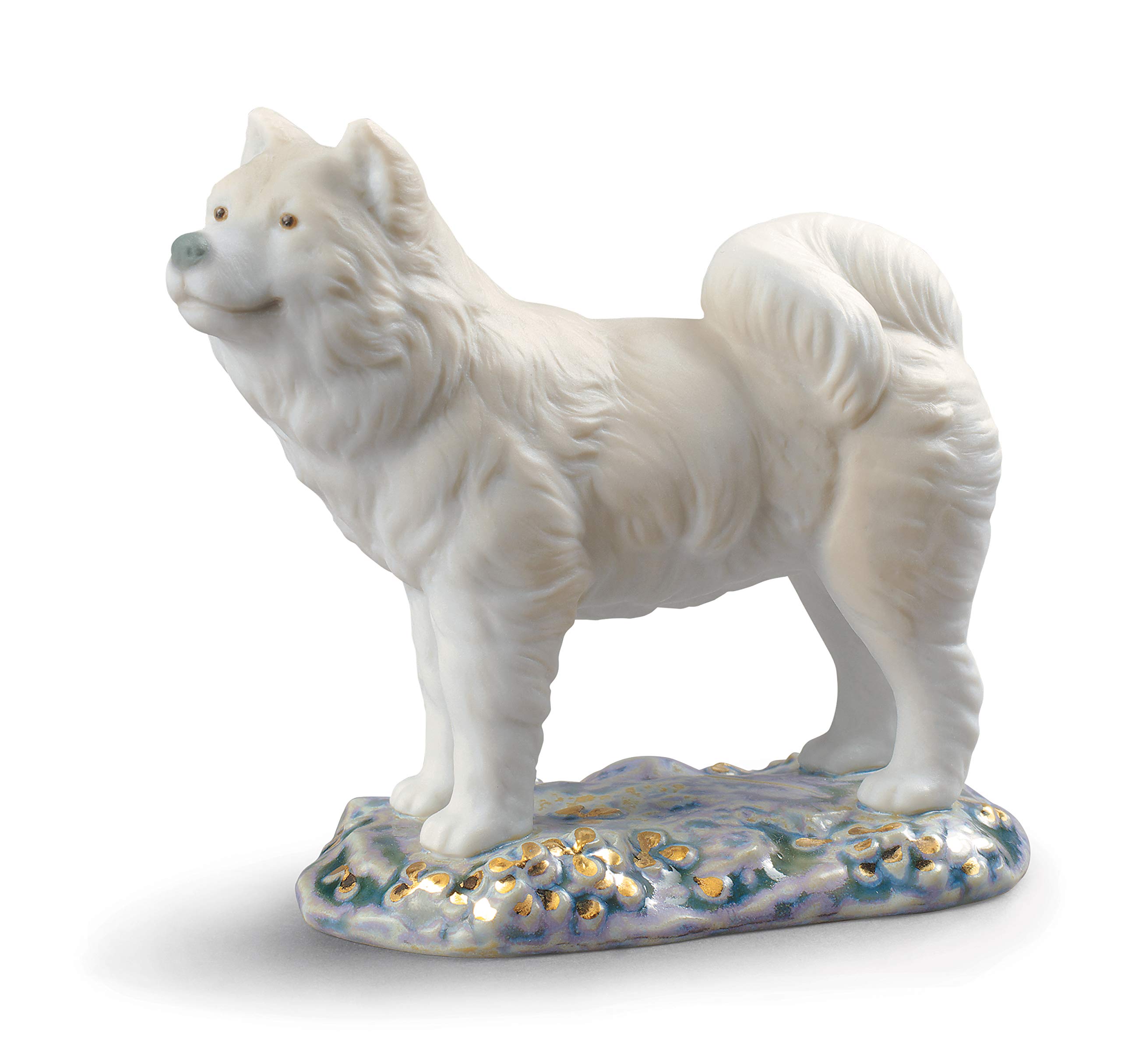 美品　LLADRO リヤドロ　犬 本日限定 A049 LLADRO リヤドロ 「犬と散歩」フィギュリン 陶器