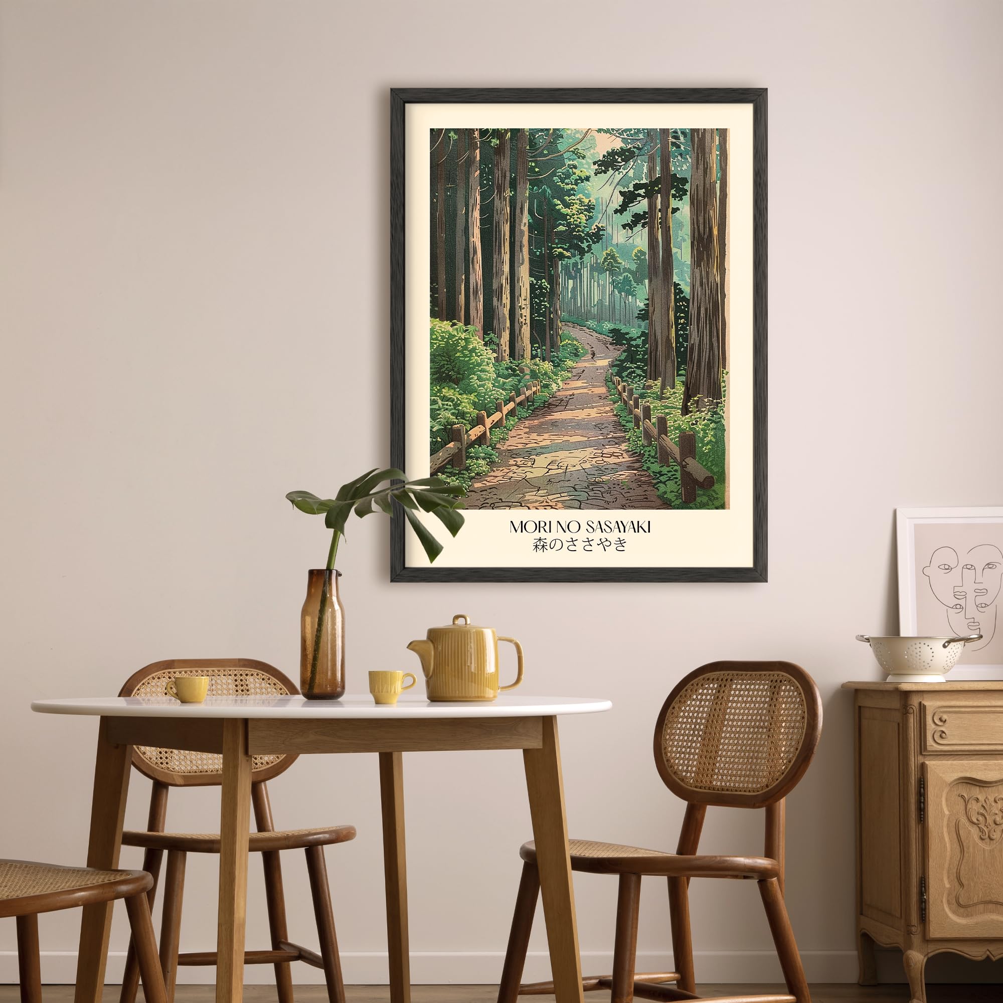 Amazon.com: Wallbuddy Mori No Sasayaki Japanese Forest Path Art