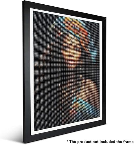 Miniatura 2 de Ginfonr Kit de pintura de diamantes de mosaico 5D DIY para mujer africana, pintura con diamantes, arte para niña, bordado de punto de cruz,