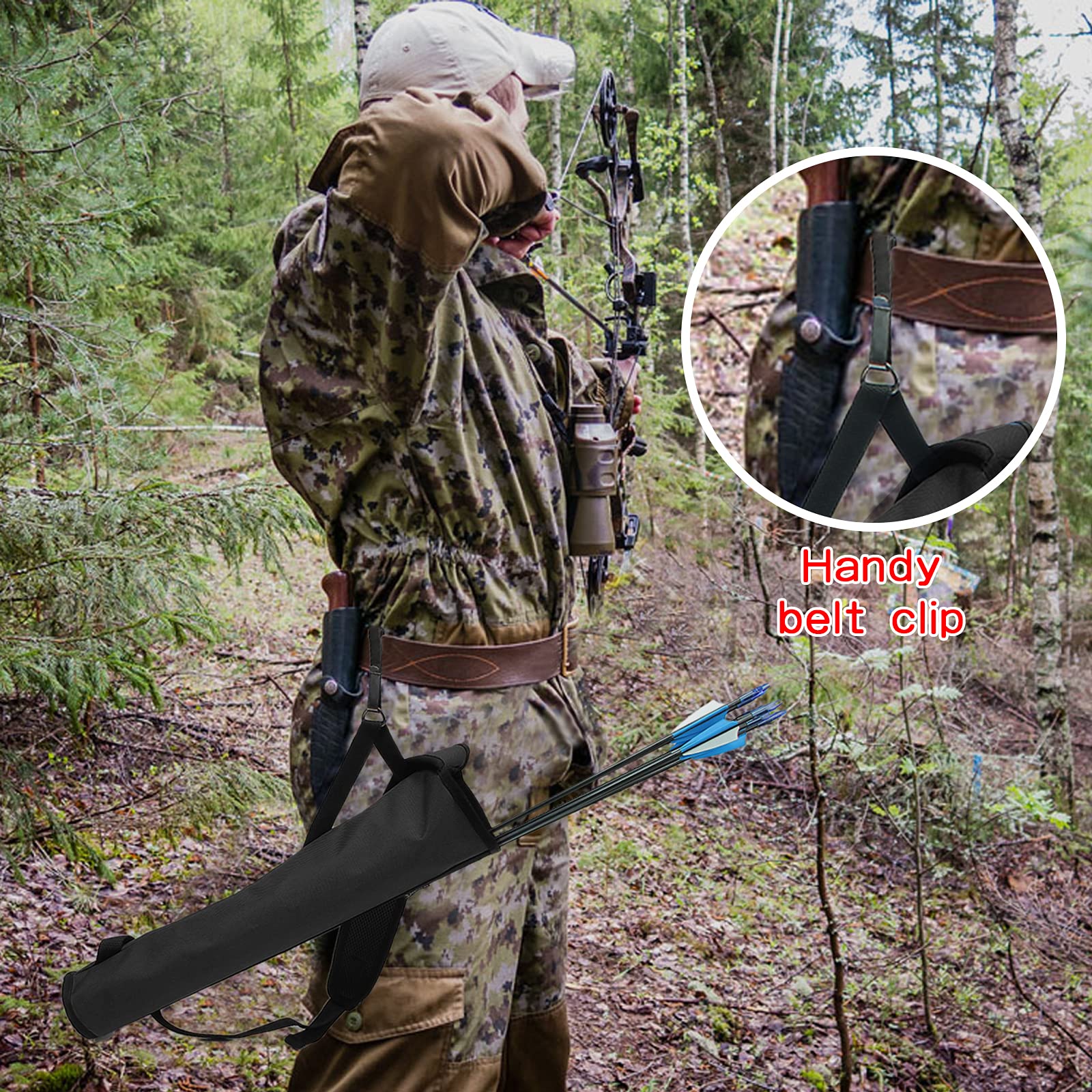 Buy PODSKVER Archery Quivers Arrow Back Quiver Adjustable Light Quiver