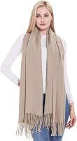 Vimate Wool Pashmina Scarf Shawl for Women - Super Soft Warm Wraps, 50% Wool Blend, 28x78" for Weddings, Evenings, Travel