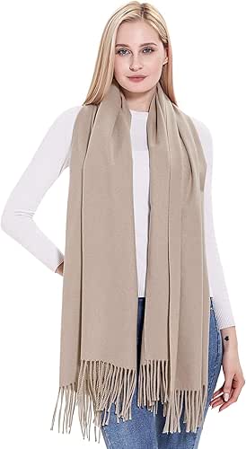 vimate Large Thick Wool Scarf Shawl -Winter Super Soft Warm