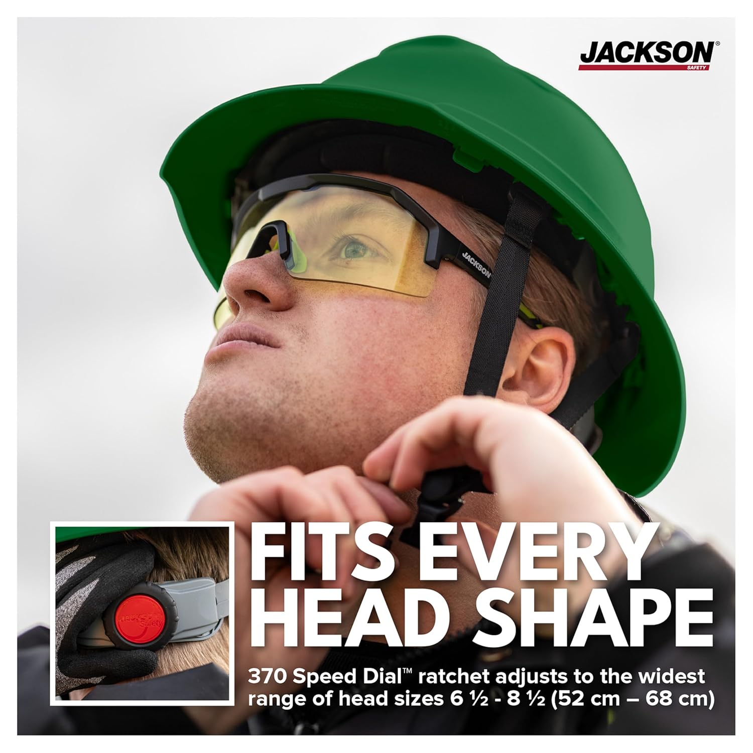 Jackson Safety Blockhead2 Type 2 Full Brim Hard Hat - Vented Construction Safety Helmet with Side Impact Protection - ANSI Z89.1 Type 2 Class C & OSHA Compliant (Multiple Colors)