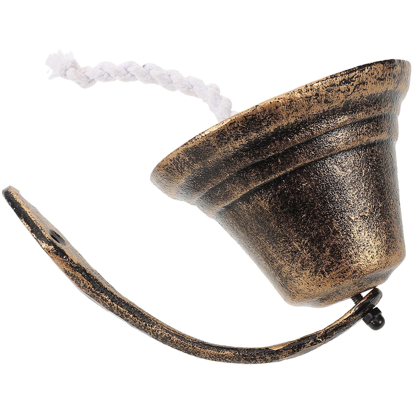 Cloche murale en fonte de style rustique pour portail et jardin retro