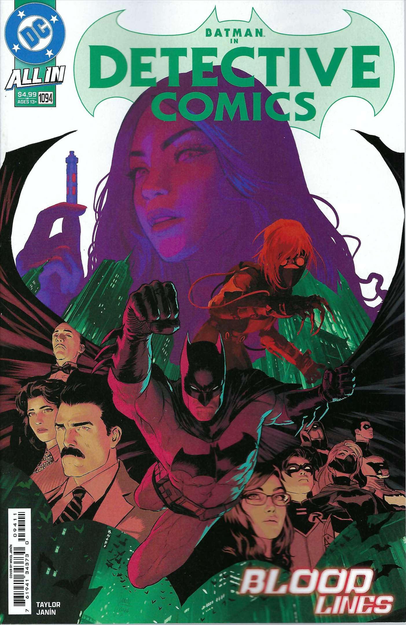 Amazon.com: Detective Comics #1094A VF/NM ; DC comic book | Batman