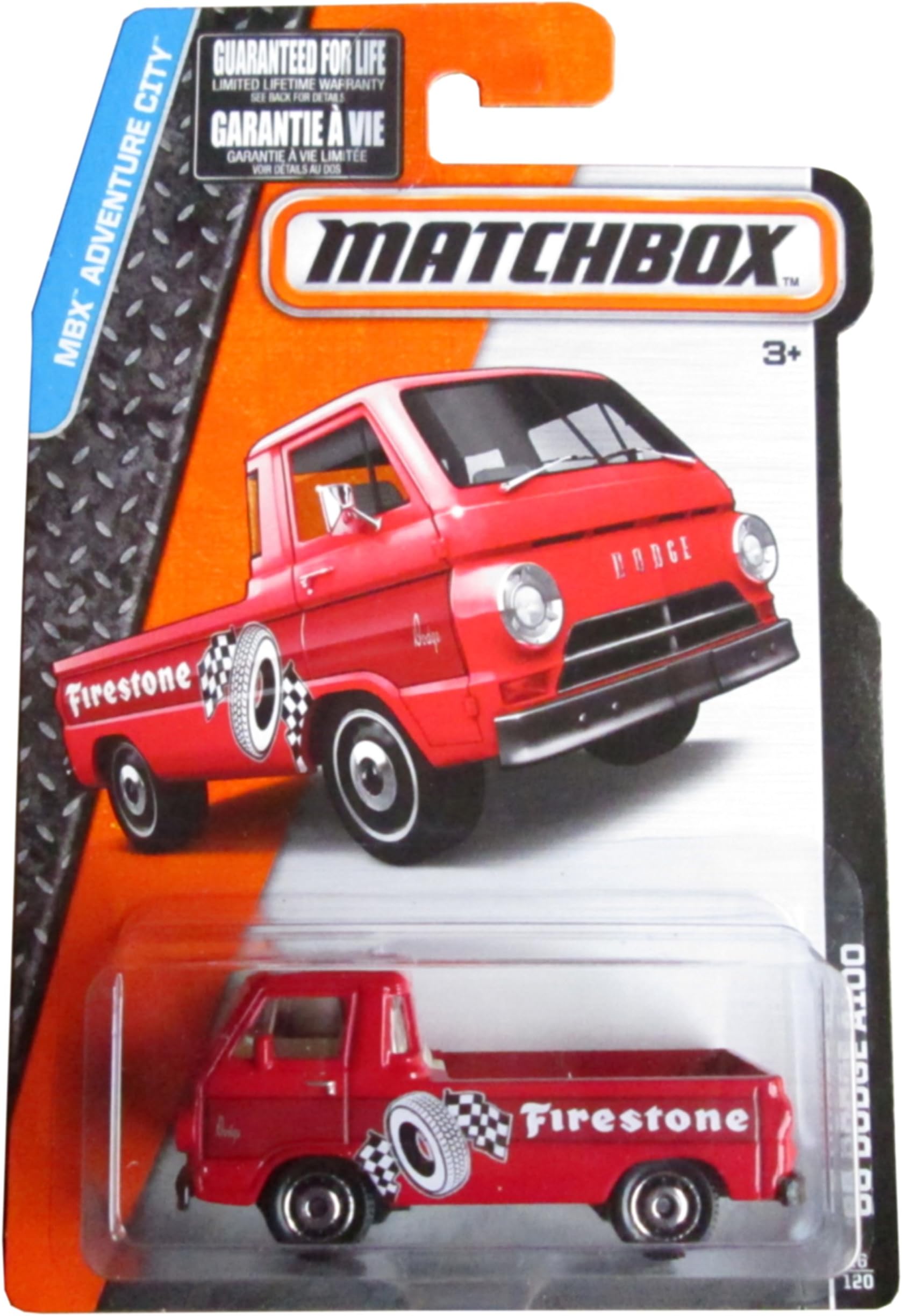 Matchbox 2015 MBX Adventure City 66 Dodge A100 Truck 16120, Red
