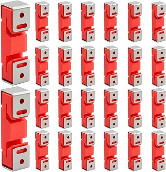 50 Pack Red Sound Isolation Clips - Full Rubber Sound Blocking Clips for Resilient Channel,Heavy-Duty Support Noise Reduction for Home Studio, Theater, Apartment Walls & Ceilings