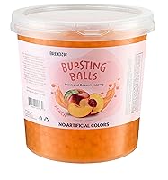 Vista 15 de Perlas de Boba de Fresa, Boba Reventador Burbujeante, Perlas de Burbujas Para Té de Burbujas 1 Libra, Sin Colores Artificiales