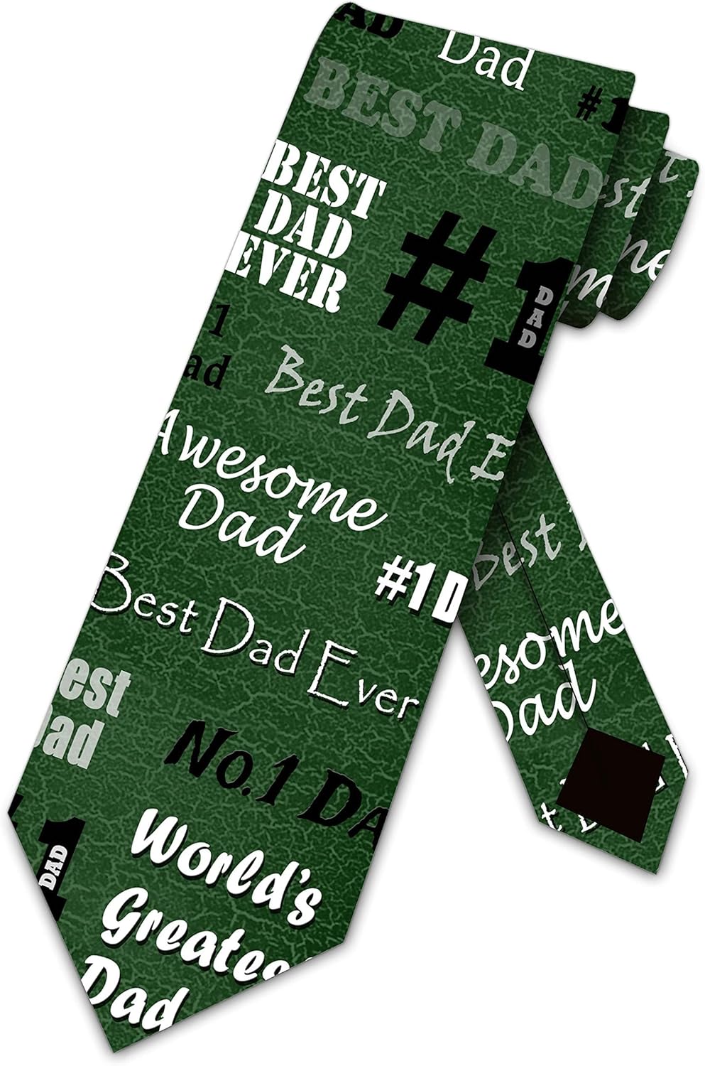 Three Rooker Father's Day Ties Men's Best Dad Ever Neckties Worlds Greatest Daddy Tie