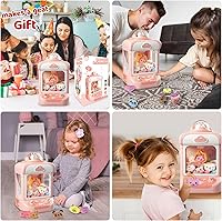 Vista 6 de Máquina de Garras para Niños, Mini Máquinas Expendedoras Agarrador de Dulces Dispensador de Premios Juguetes para Niñas, Máquina de Juego de Garra
