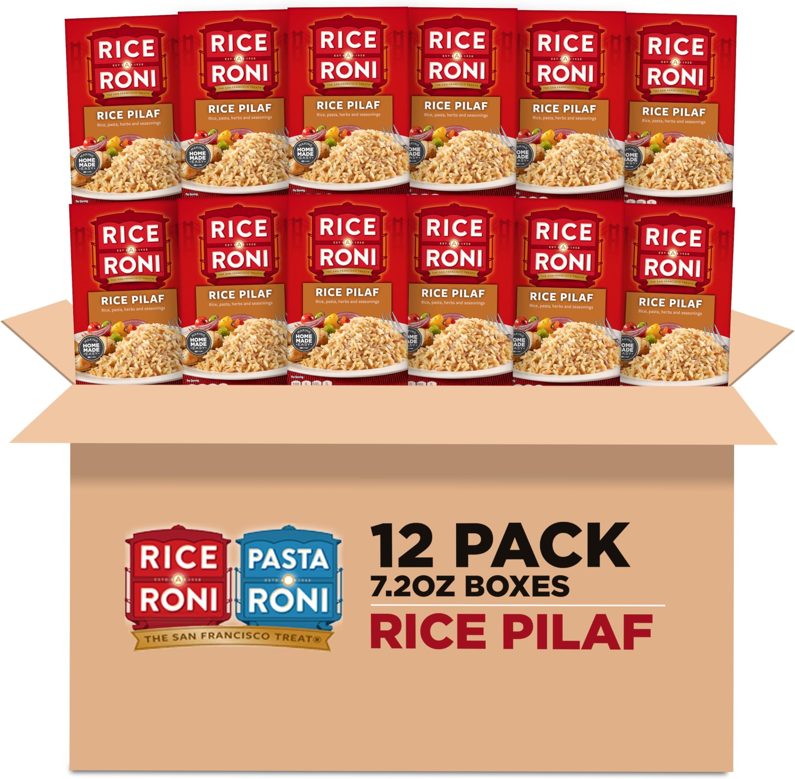 Rice Pilaf, Pasta and Rice Mix 7.2 Ounce (Pack of 12 Boxes)