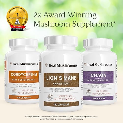 Miniatura 4 de Real Mushrooms Chaga Powder - Suplemento orgánico de hongos con extracto de chaga - Polvo de hongo Chaga para digestión, energía y apoyo