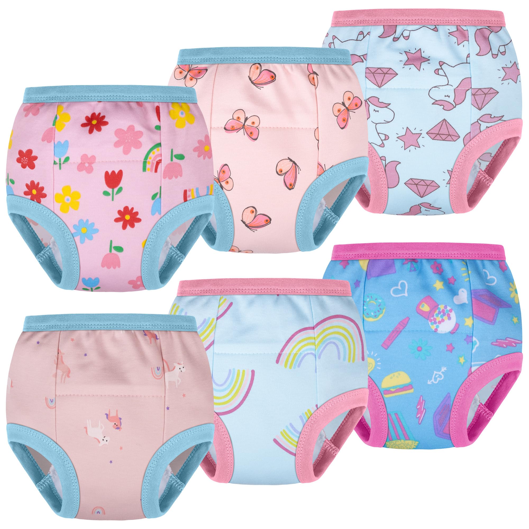 BIG ELEPHANT Toddler Potty Training Underwear, Cotton Training Pants | Soft Absorbent Training Pants for Baby Boys &amp; Girls, Gentle Cotton Comfort for Daytime Potty Learning