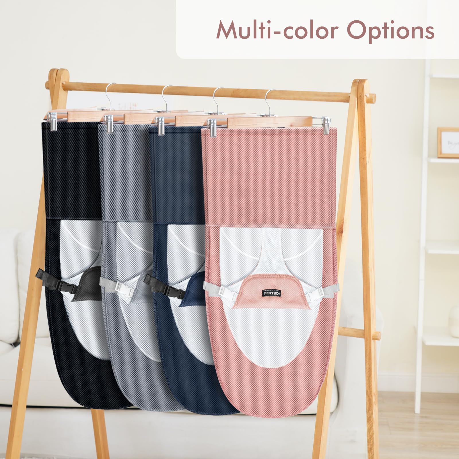 iGRATENS Seggiolino in tessuto per buttafuori Baby Bjorn Balance Soft & Bliss, rete ventilata, delicato sulla pelle, lavabile in lavatrice, rosa