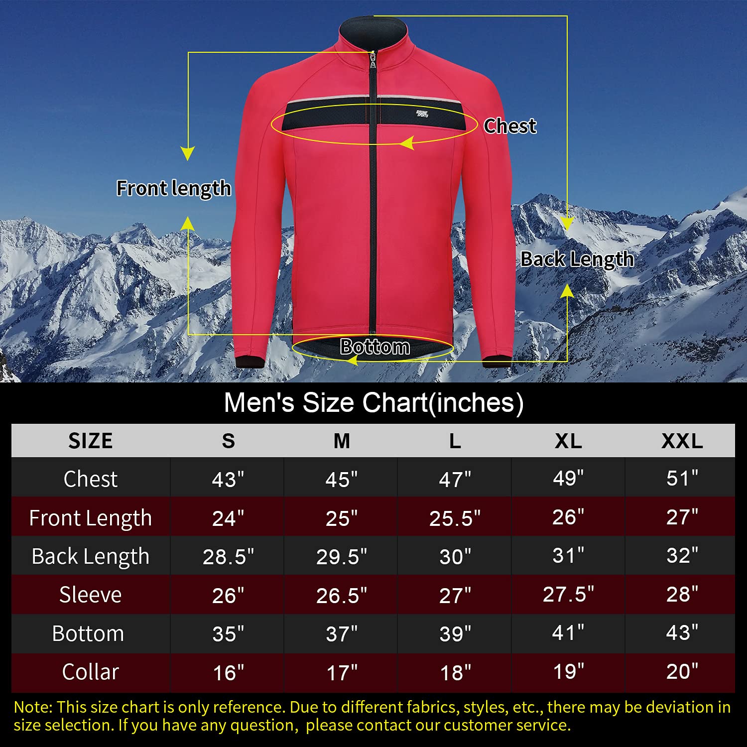 Souke Sports Veste de Cyclisme Coupe-Vent Thermique Imperméable Manche Longue pour Homme avec Matériaux Réfléchissants pour Cyclisme à Randonné, Course à Pied
