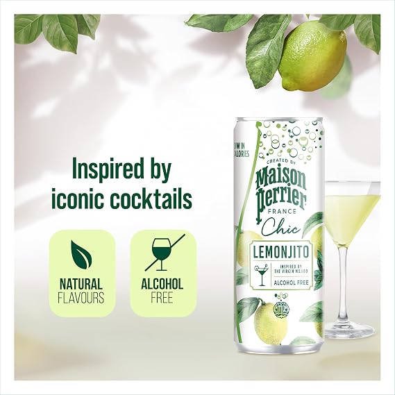 Maison Perrier Chic Lemonjito Non-Alcoholic Sparkling Mocktail 4x250ml