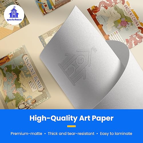 Miniatura 7 de Quarterhouse Juego de 6 pósteres de civilizaciones antiguas, materiales de aprendizaje en el aula de estudios sociales para estudiantes y profesores