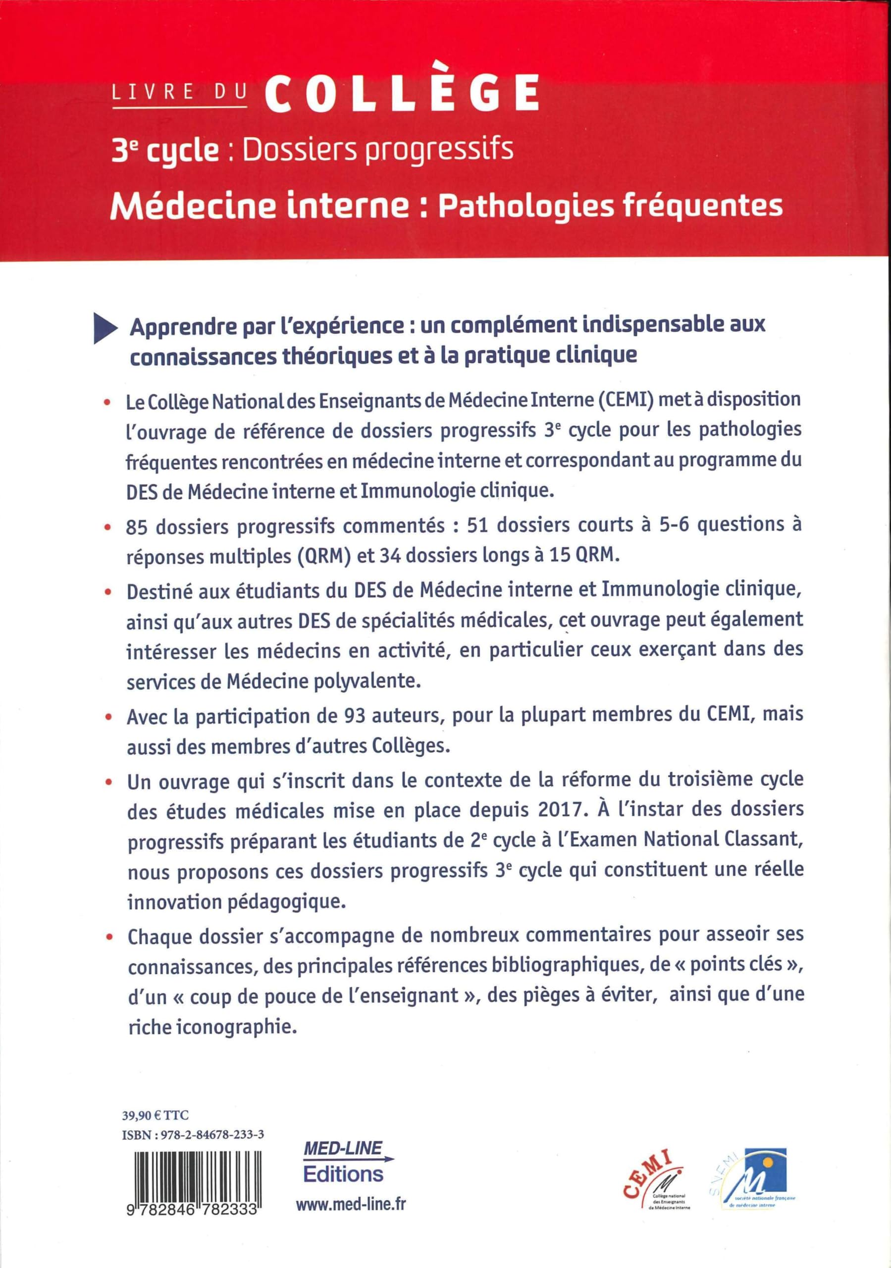 Médecine interne - Pathologies fréquentes 3e cycle: Dossiers progressifs