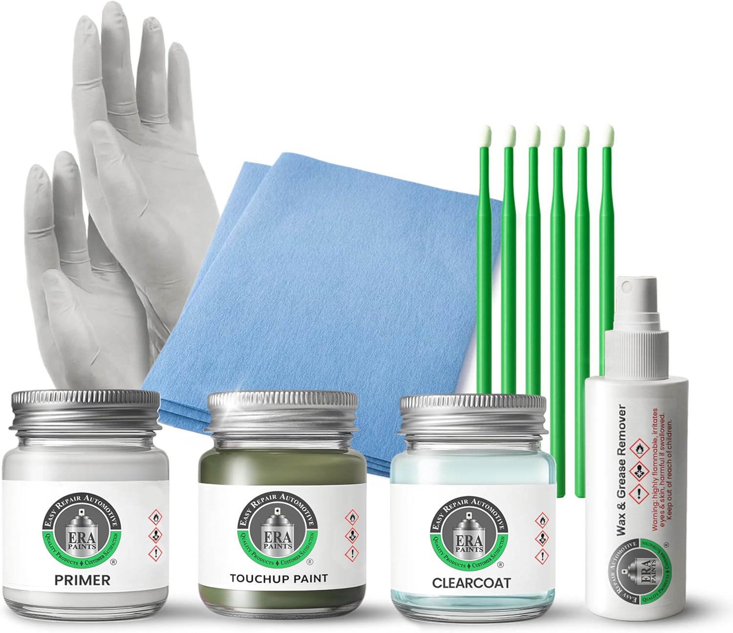 ERA Paints - PFQ/RFQ - F8 Green Metallic for JEEP Exact OEM Color Match Automotive Touch Up Paint for Cars - Scratch & Chip Repair for Metal & Plastic - Pro Kit - Made in USA