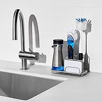 Vista 9 de OXO Good Grips Bottle Brush, Dual-Bristle Cleaning for Bottles, Pitchers and Carafes, Flexible Neck Scrub Brush, Safe for Stemware and Delicate