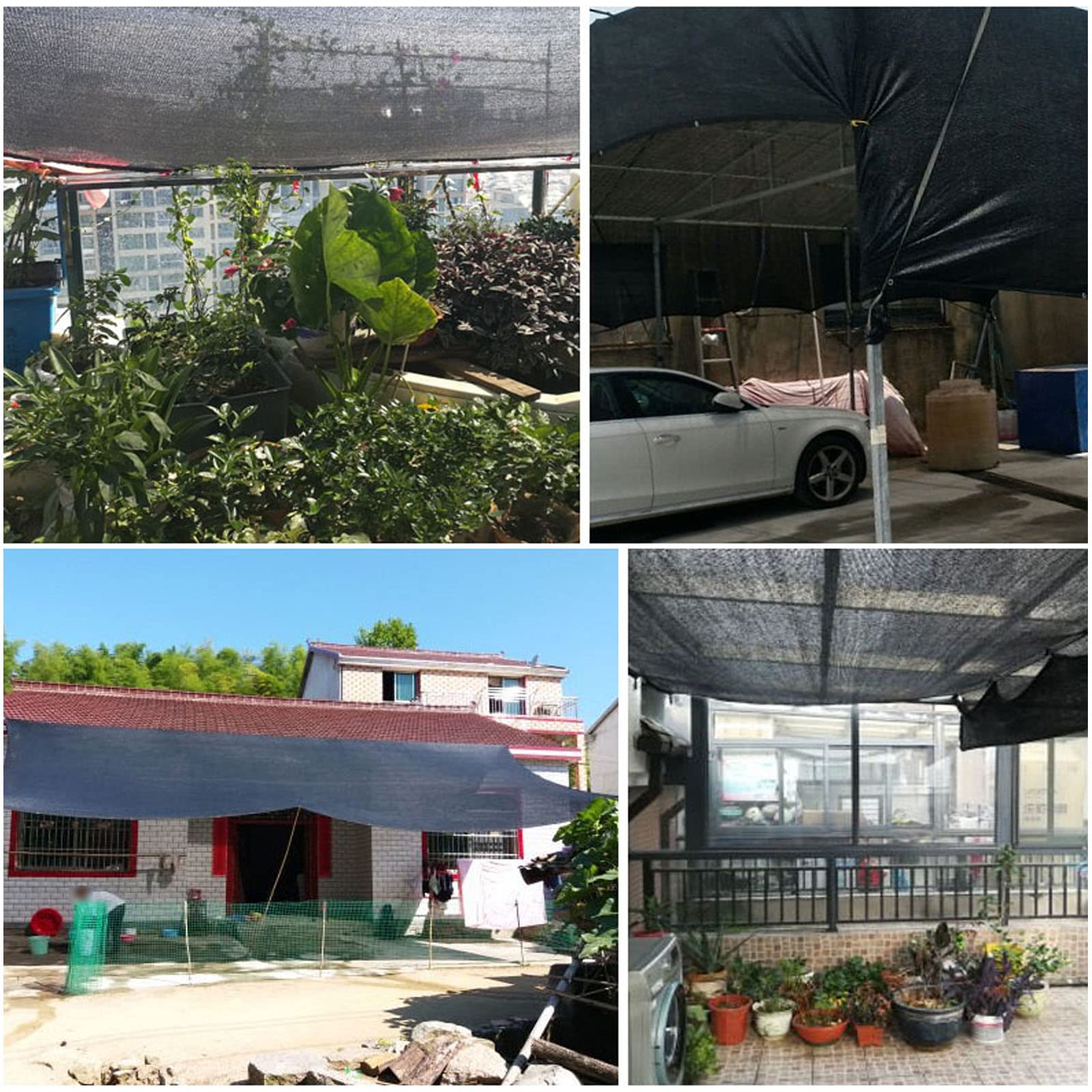Anti-Uv Schatten Tuch,90% Beschattung,Sonnensegel Schattentuch,Sonnenschutznetz,Sonnensegel Wasserdicht,fürGarten/Pflanze/Gewächshaus/Scheune/Außen/Hof/Dach (6x7m/19.7x23ft)