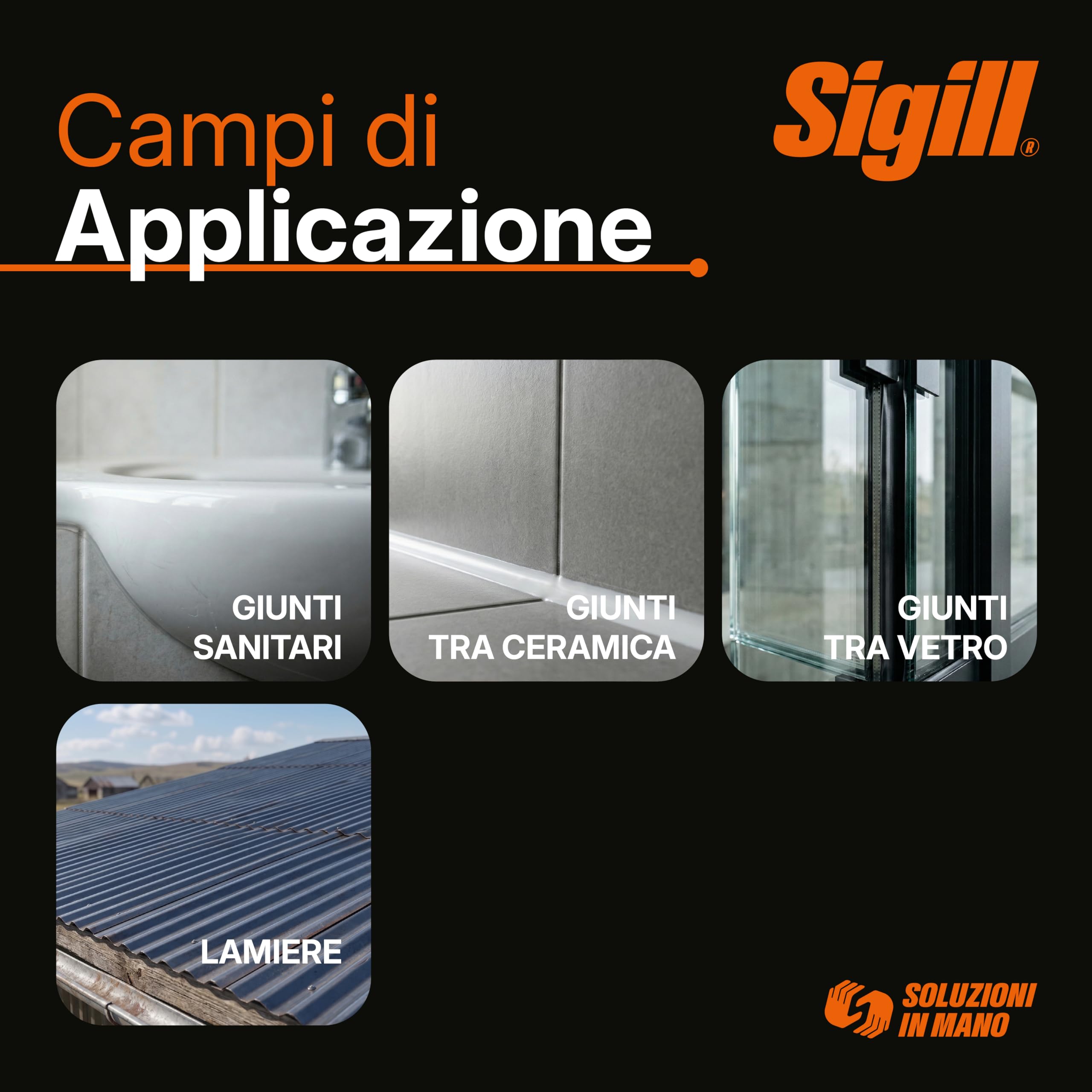 SIGILL, Silcoflex 450, Sigillante Siliconico Acetico Bianco, Ideato per Applicazioni su Vetro, Ceramica e Alluminio, Resistente a Muffe ed Agenti Atmosferici, non Verniciabile, 280 ml