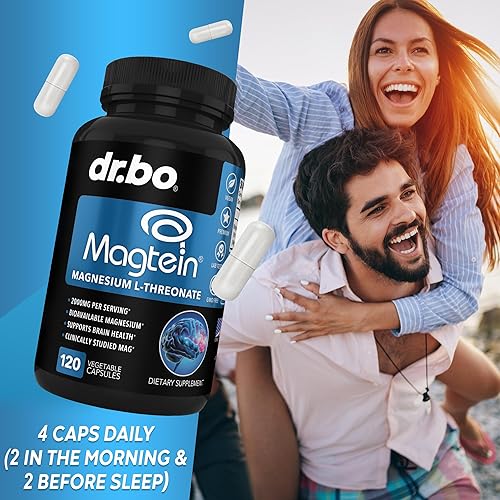 Miniatura 7 de Cápsulas de magnesio L-treonato de magteína - Magteína Magnesio L-treonato 2000mg Cápsulas de suplemento para la salud cerebral, la memoria, el
