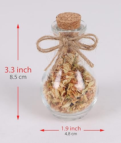 Miniatura 6 de Pack of 10 Tea Party Favors Bulk, Personalized Rustic Wedding Gift for Guest, Glass Tea Jar Thank You Gifts for Your Guest (Jasmine Tea)