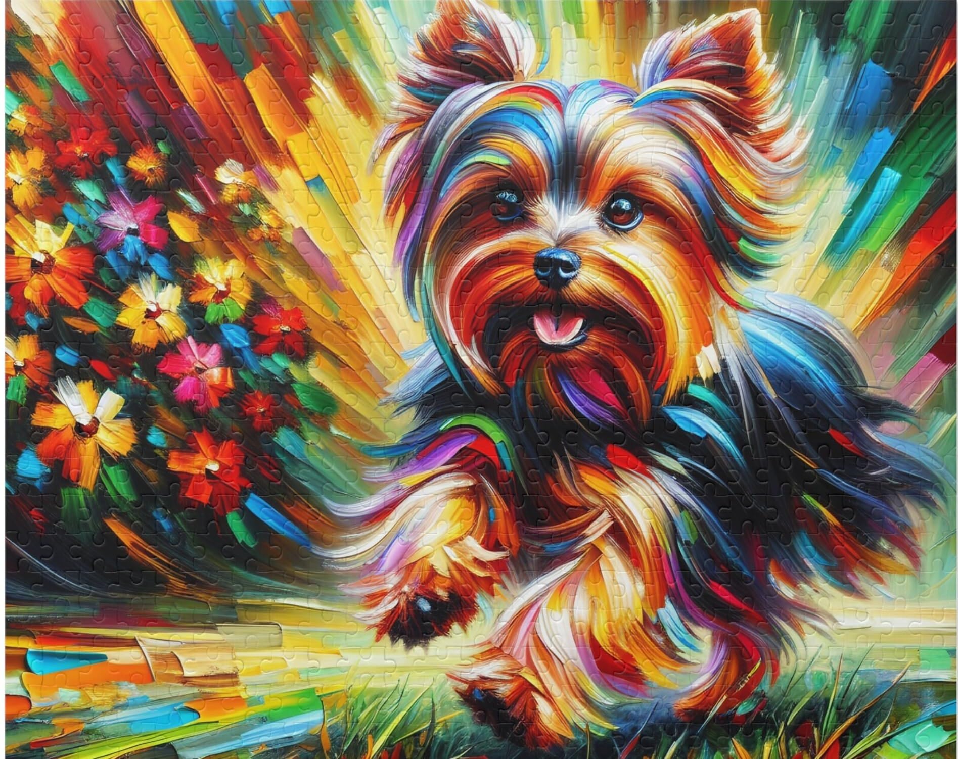 Yorkshire Terrier Dog Jigsaw Puzzle | 1000 Pieces | Yorkie Gifts For Family, Kids, Pet Dog Lovers