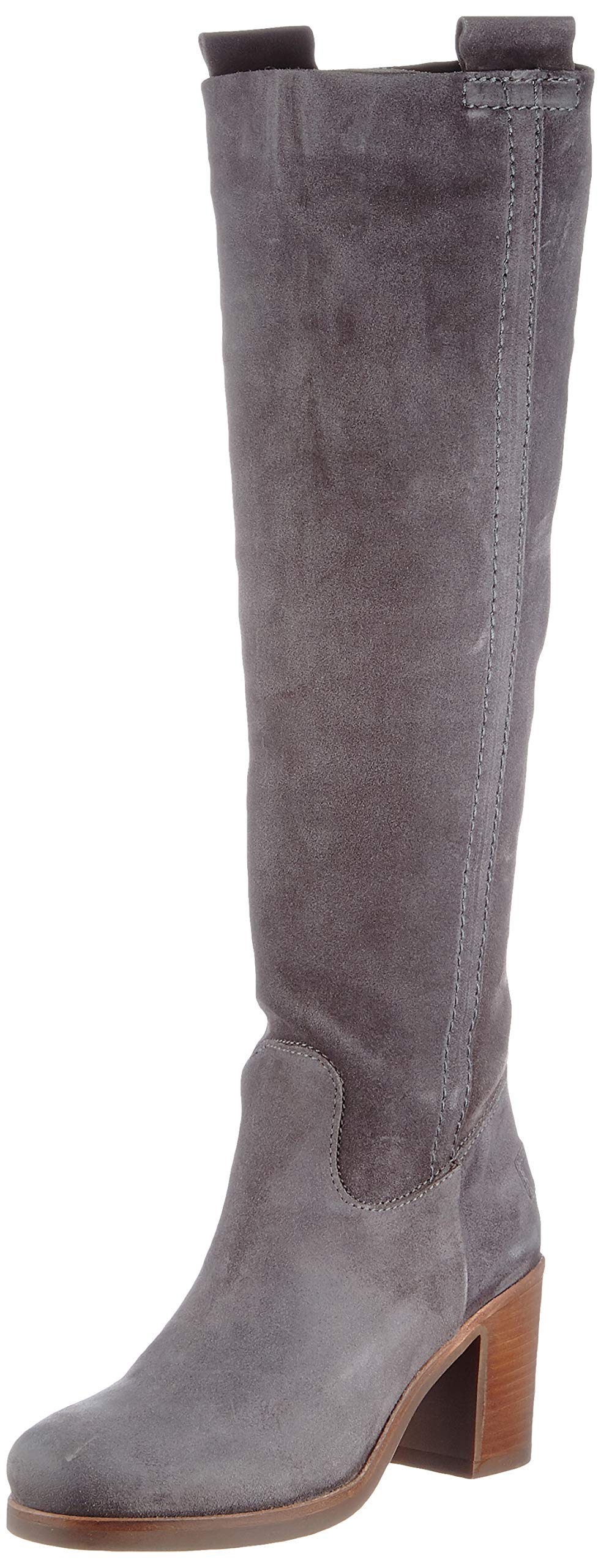 Shabbies Amsterdam Women's Bootie Boat HIGH 7.5 CM Waxed Suede