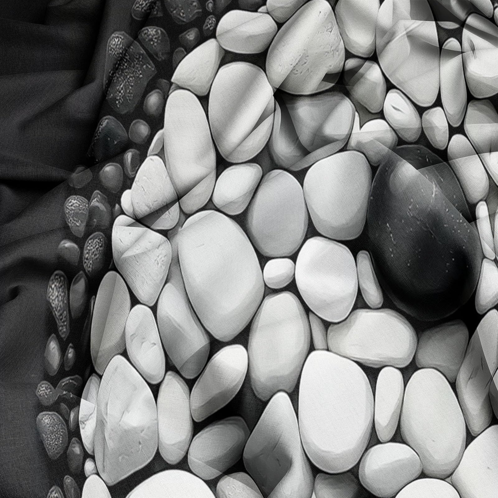 Zestaw pościeli Yin And Yang Stone Philosophy miękki nadruk zestaw pościeli ze szczotkowanej mikrofibry poszewka na kołdrę z poszewkami na poduszki 230 x 220 cm prezenty dla mamy sypialnia dekoracja