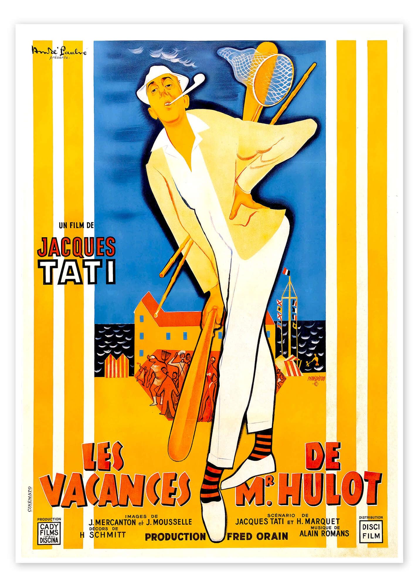 Les Vacances de M. Hulot ポスター Les Vacances de Monsieur Hulot (Mr. Hulot's Holiday) Movie Poster