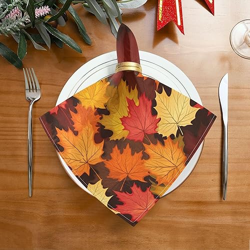 Miniatura 9 de MNSRUU Juego de 6 servilletas de tela de poliéster de pavo real y flores para decoración de boda de Año Nuevo