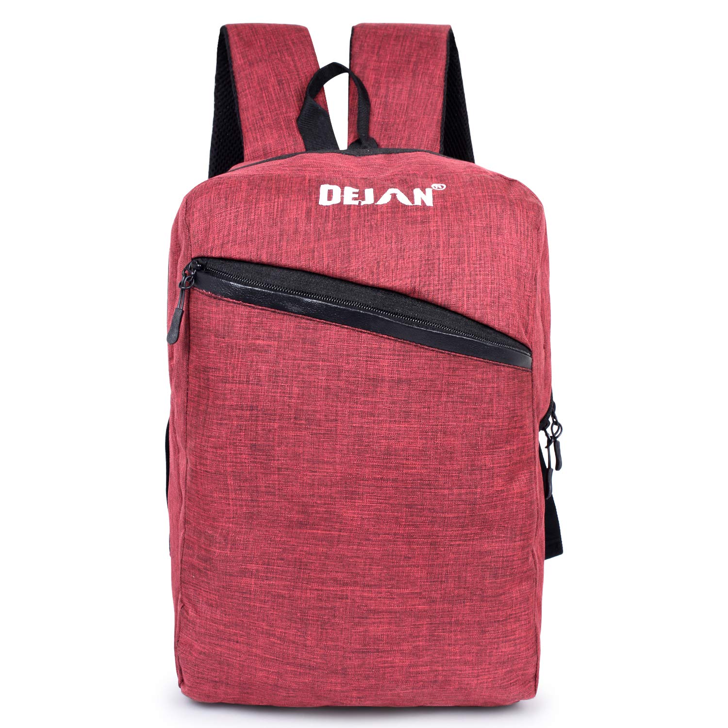 Dejan Bags Iconic Slim Casual Laptop Backpack Bag for Students & Professionals with Trolley Case Fixing Belt (Red) (B087WSZNGF) Amazon Price History, Amazon Price Tracker