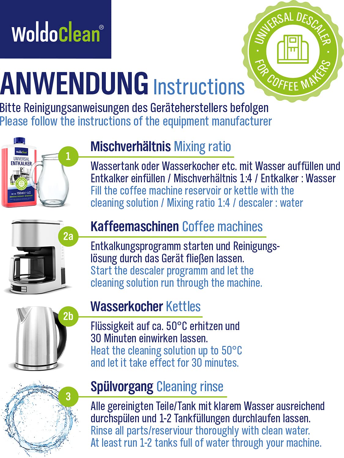 Buy Universal descaler for coffee machines and kettles 750ml for 6