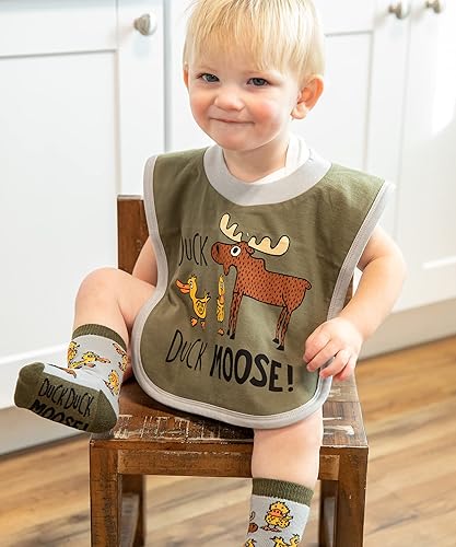 Miniatura 5 de LazyOne Baberos con estampado animal, baberos infantiles, bonitos regalos para baby shower, talla única, paquete de 2