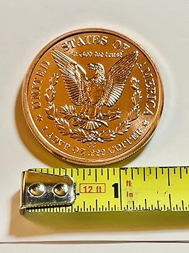 Morgan Copper Rounds One Ounce Each Five Pack
